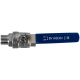 Кран шаровый муфтовый двусоставной ВР/НР нержавеющий (2PC), AISI304 DN15 (1/2