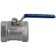 Кран шаровый муфтовый стандартнопроходной нержавеющий (1PC), AISI304 DN50 (2