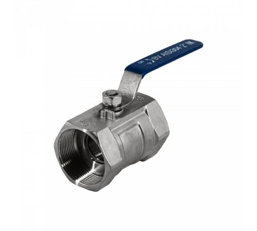 Кран шаровый муфтовый стандартнопроходной нержавеющий (1PC), AISI304 DN50 (2
