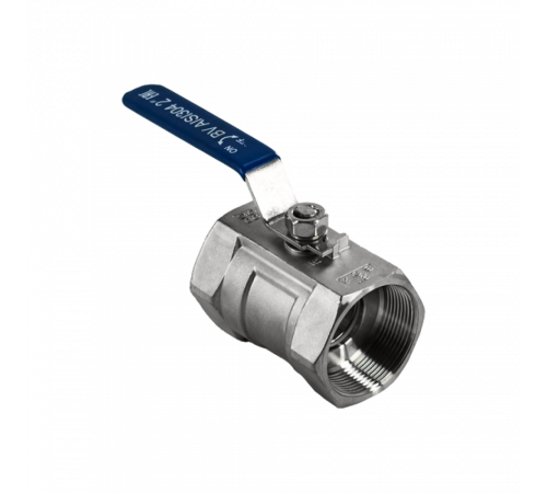 Кран шаровый муфтовый стандартнопроходной нержавеющий (1PC), AISI304 DN50 (2