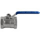 Кран шаровый муфтовый стандартнопроходной нержавеющий (1PC), AISI304 DN40 (1_1/2