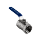 Кран шаровый муфтовый стандартнопроходной нержавеющий (1PC), AISI304 DN40 (1_1/2