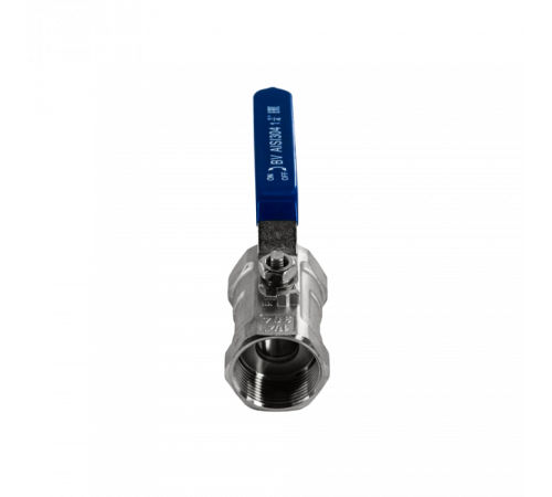 Кран шаровый муфтовый стандартнопроходной нержавеющий (1PC), AISI304 DN32 (1_1/4