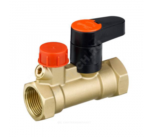 Клапан запорный ручной латунь MSV-S Ду 40 Ру20 ВР Kvs=25.7м3/ч б/ниппелей Danfoss 003Z4015