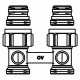 Узел присоединения Oventrop Multiflex F 1/2HPx3/4HP прямой