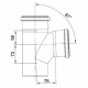 Тройник Rehau Raupiano Plus 87° 110/110 max flow
