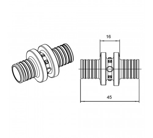 Муфта Rehau Rautitan PX 20