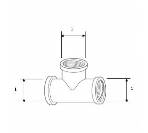Тройник Royal Thermo 1x1x1