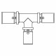 Тройник Oventrop Cofit P 20x16x16