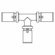 Тройник Oventrop Cofit P 16x16x16