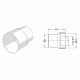 Переходник Rehau Raupiano Plus 50/40-30 на чугунную трубу