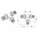 Тройник Rehau Rautitan PX 40-20-40