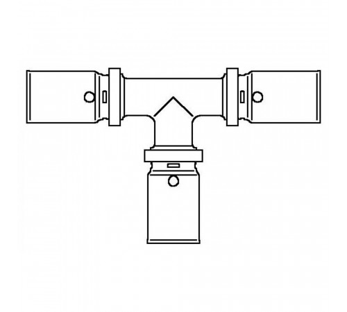 Тройник Oventrop Cofit P 26x26x26