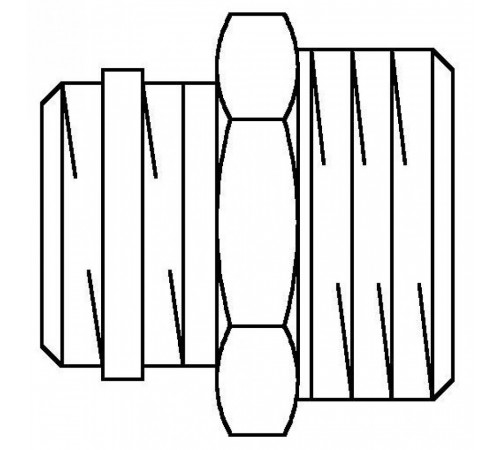 Ниппель Oventrop 1/2x3/4 никелированный