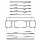 Ниппель Oventrop Cofit S R1xG1 1/4
