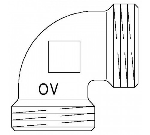 Угольник Oventrop Cofit S 90° G1 1/4