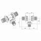 Тройник Rehau Rautitan PX 25-25-20
