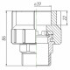 Муфта Kalde 3222-nmo-401a06 40х1 1/4