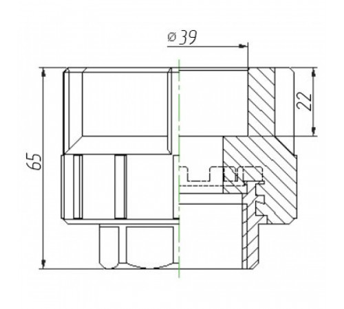 Муфта Kalde 3222-nfo-401a06 40х1 1/4