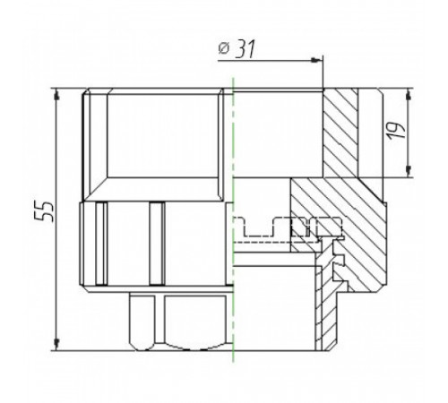 Муфта Kalde 3222-nfo-321006 32х1