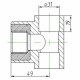 Тройник Kalde 3222-tfo-320c32 32х3/4