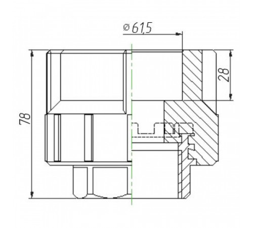 Муфта Kalde 3222-nfo-632006 63х2