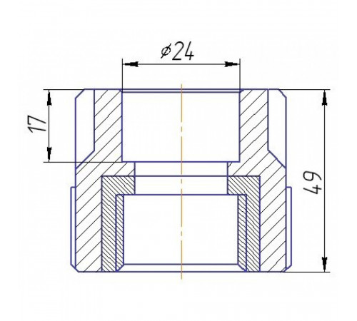 Муфта Kalde 3222-nfo-250c00 25х3/4
