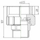 Муфта Kalde 3222-nmo-632006 63х2