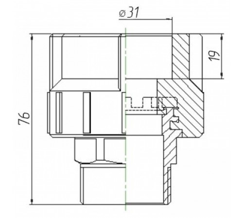 Муфта Kalde 3222-nmo-321006 32х1