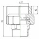 Муфта Kalde 3222-nmo-321006 32х1