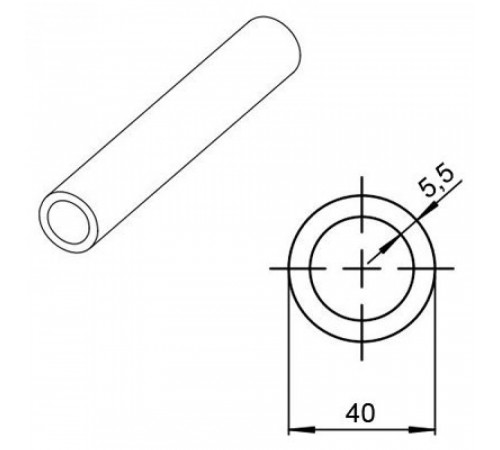Труба из сшитого полиэтилена Rehau Rautitan flex 40x5,5 (штанга: 6 м)