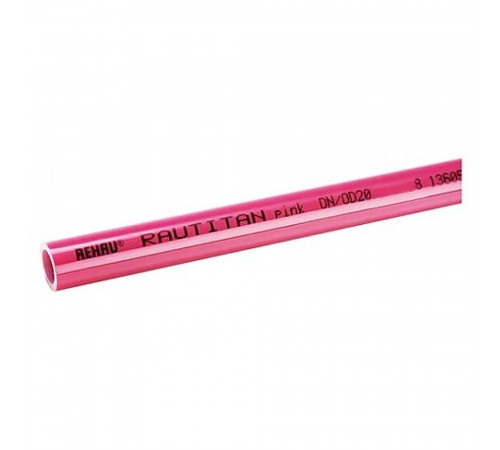 Труба из сшитого полиэтилена Rehau Rautitan pink 25x3,5 (штанга: 6 м)