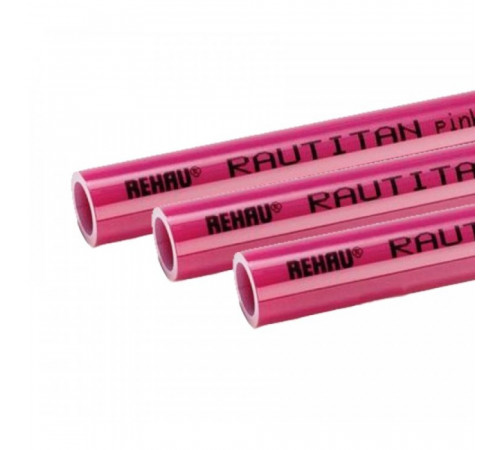 Труба из сшитого полиэтилена Rehau Rautitan pink 32x4,4 (штанга: 6 м)