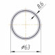 Труба полипропиленовая Kalde Fiber PN20 63х8,6 (штанга: 4 м) стекловолокно