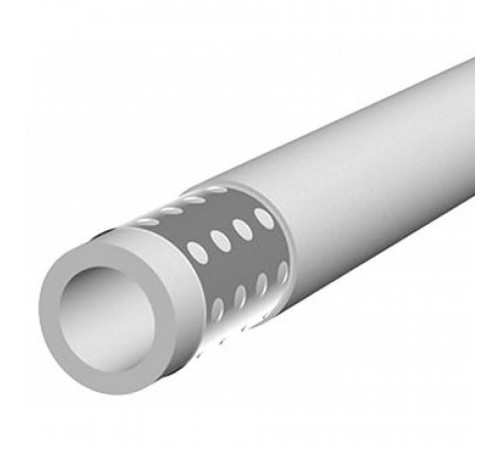 Труба полипропиленовая Kalde AL-Supperpipe PN25 50х8,3 (штанга: 4 м) перфорированный алюминий