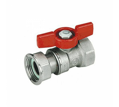 Кран шаровой латунь хром R251P Ду 15 Ру42 ВР/нак. гайка бабочка Giacomini R251PX002