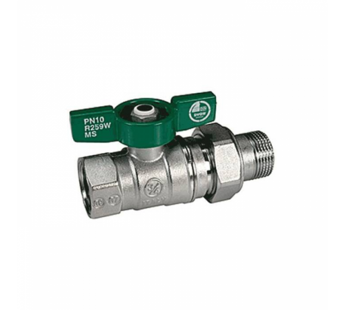 Кран шаровой латунь хром R259W Ду 25х32 Ру35 ВР/