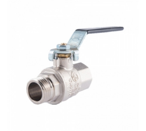 Кран шаровой полнопроходной STOUT - 3/4' (НР/ВР, PN40, Tmax 150°С, ручка-рычаг черная) SVB-0003-000020