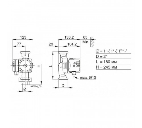 Циркуляционный насос Biral MX 13-2
