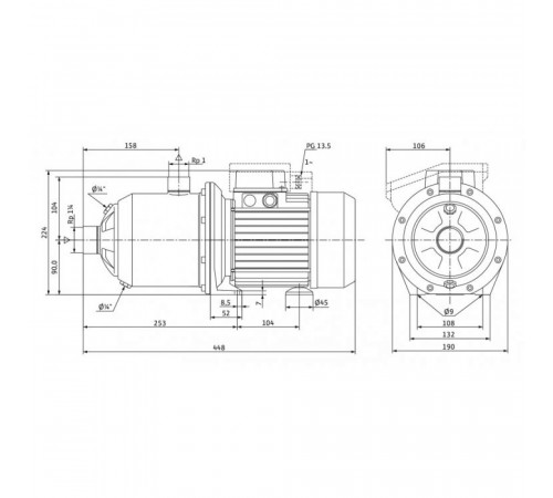 Водоподъемный насос Wilo MultiPress MP 605 EM