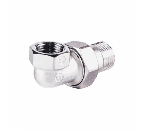 Соединитель лат американка Ду25 м/р угл хром Giacomini R19X005