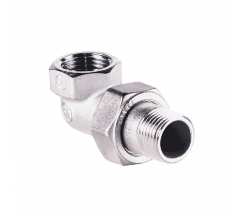 Соединитель лат американка Ду25 м/р угл хром Giacomini R19X005