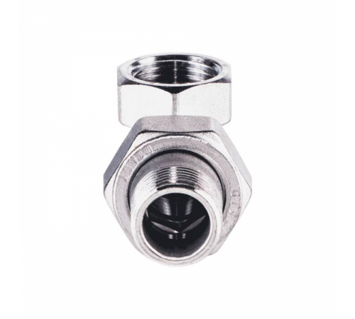 Соединитель лат американка Ду25 м/р угл хром Giacomini R19X005