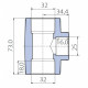 Тройник Ekoplastik 32x25x32 переходной
