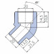 Угольник Ekoplastik 45° 20 мм внутренний/наружный