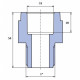 Переходник Ekoplastik 32x1 наружная резьба пластик