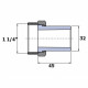 Переходник Ekoplastik 32x1 1/4 накидная гайка