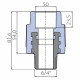 Переходник Ekoplastik 50x6/4 наружная резьба