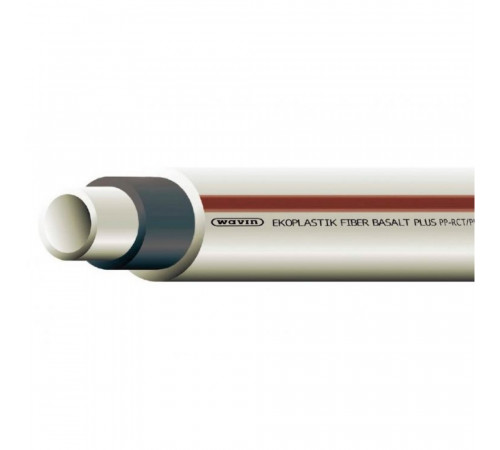 Труба полипропиленовая Ekoplastik Fiber Basalt Plus 50x6,9 (штанга: 4 м)