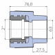 Переходник Ekoplastik 63x2 внутренняя резьба